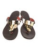 Tory Burch Leather Printed Slides