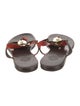 Tory Burch Leather Printed Slides
