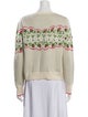 Tory Burch Wool Floral Print Sweater