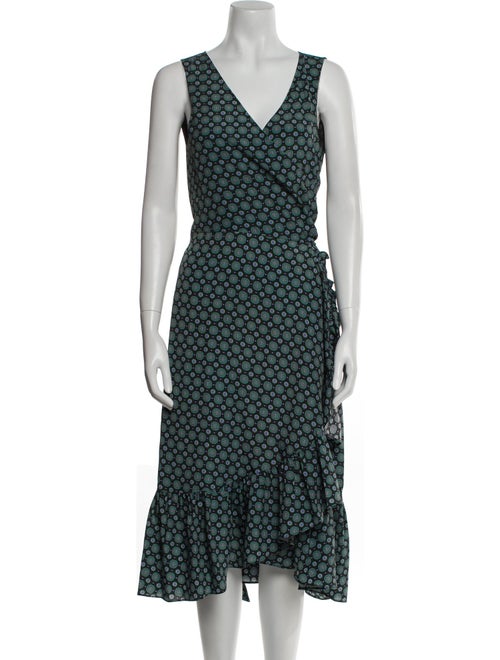 Tory Burch Polka Dot Print Midi Length Dress