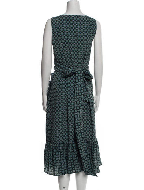 Tory Burch Polka Dot Print Midi Length Dress