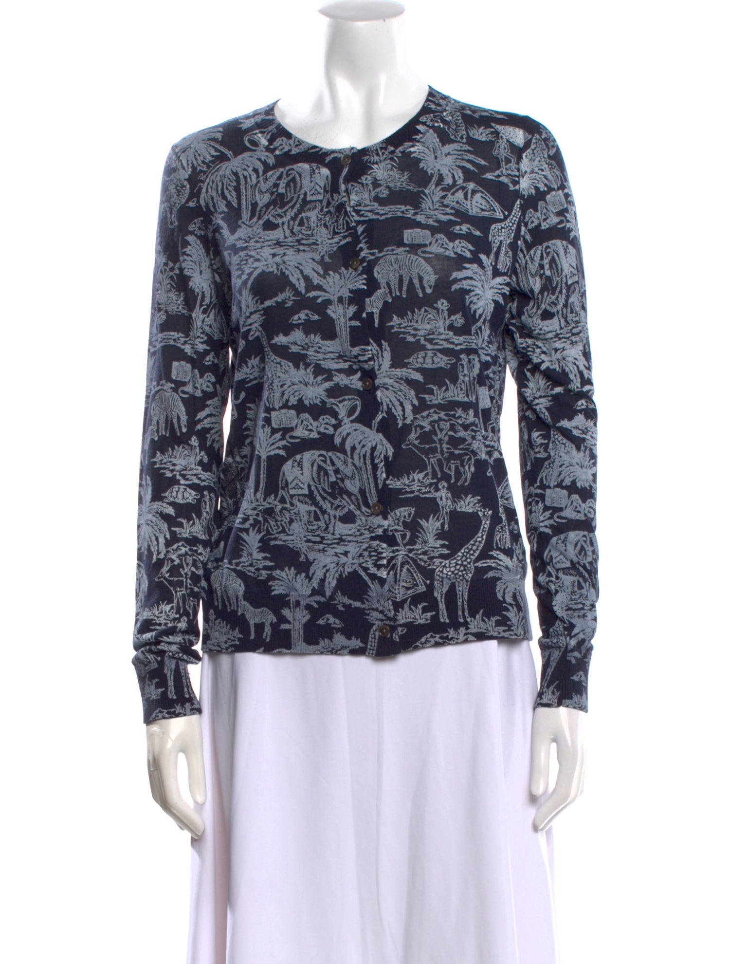 Tory Burch Printed Cardigan - Navy and Far away Printed Sweatshirt w/ Tags