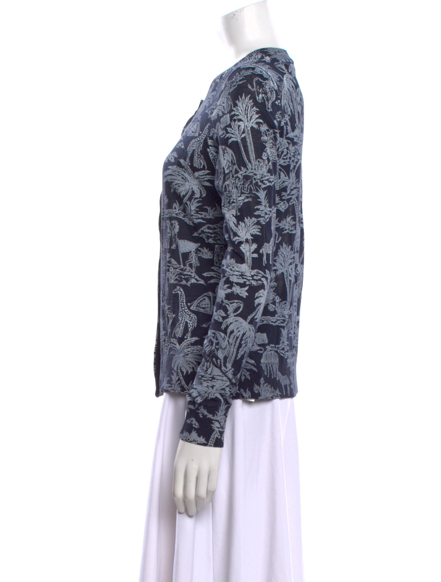 Tory Burch Printed Cardigan - Navy and Far away Printed Sweatshirt w/ Tags
