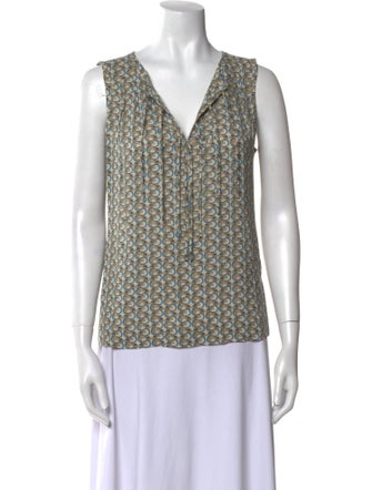 Tory Burch Silk Printed Blouse