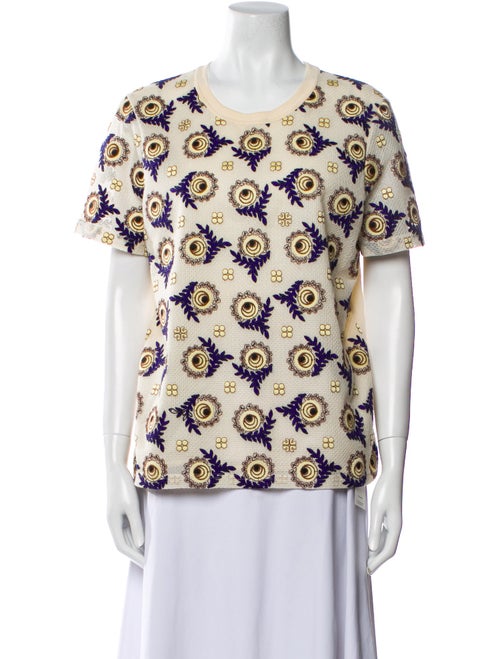Tory Burch Printed Crew Neck T-Shirt