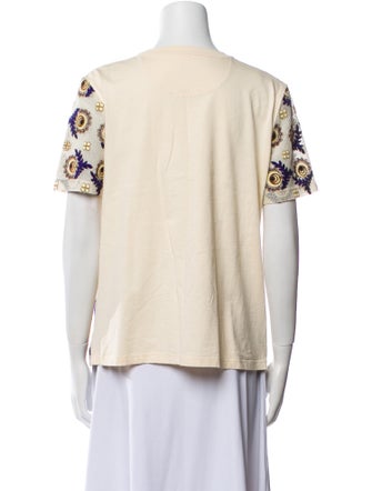 Tory Burch Printed Crew Neck T-Shirt