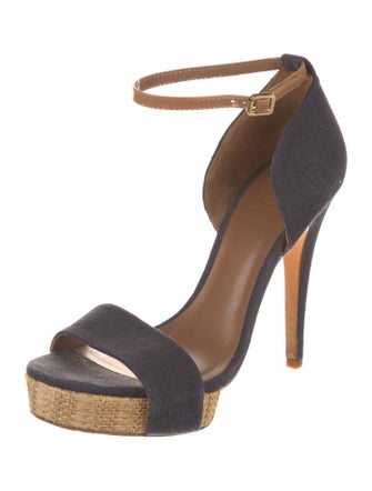 Tory Burch Leather Trim Embellishment Sandals