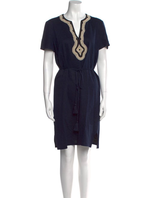 Tory Burch Linen Knee-Length Dress