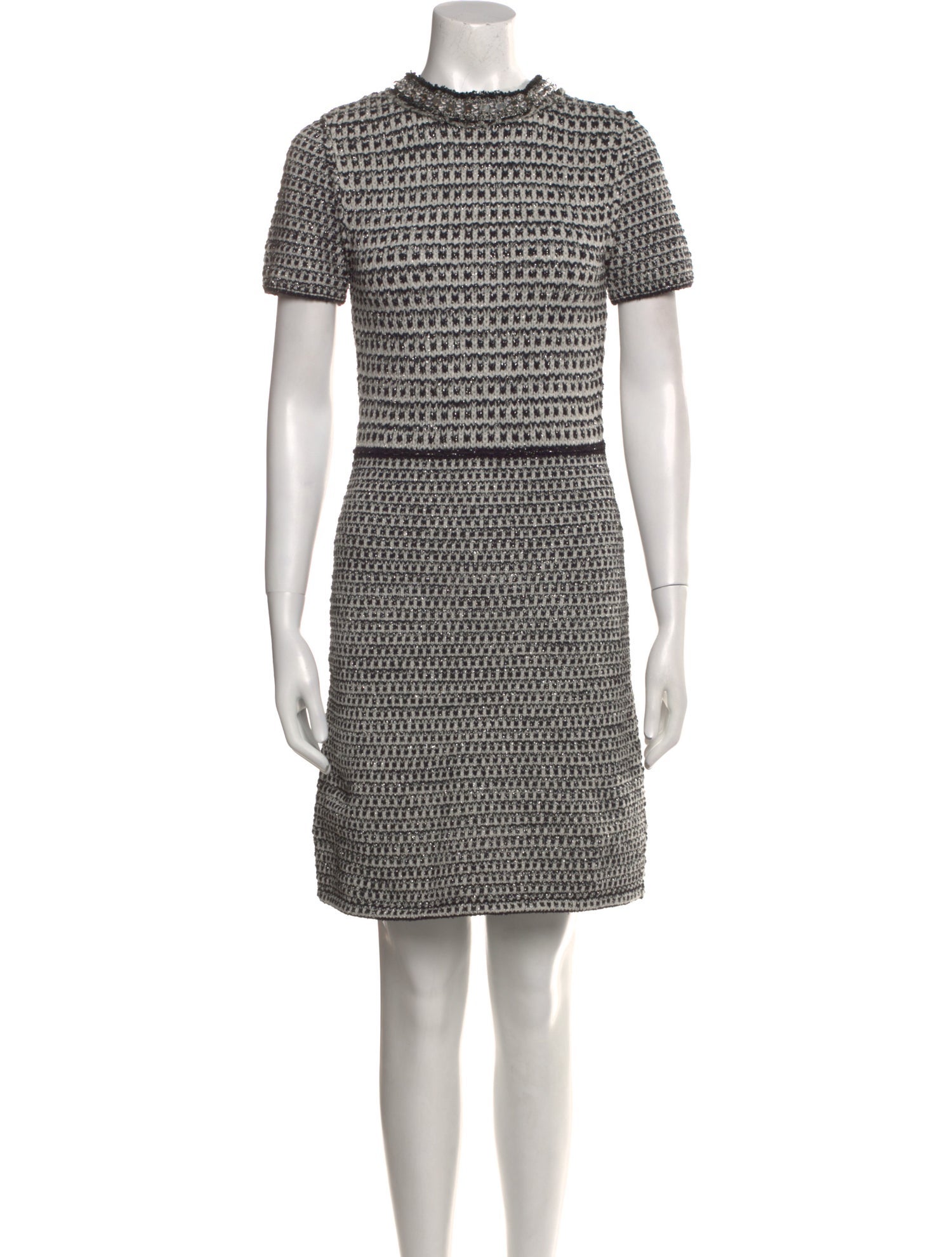Tory Burch Mock Neck Mini Dress
