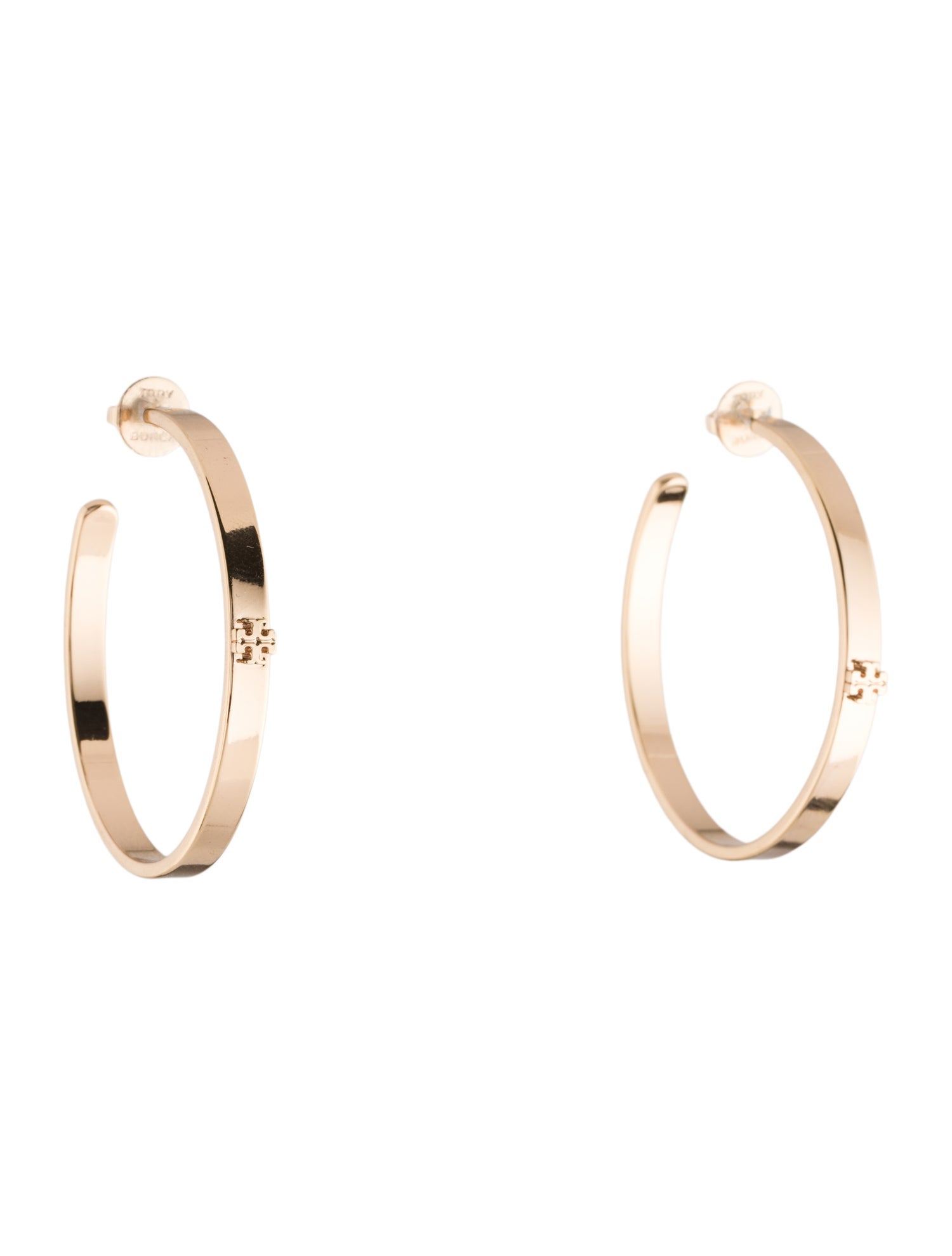 Tory Burch TT Hoop Earrings