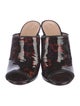Tory Burch Patent Leather Printed Mules