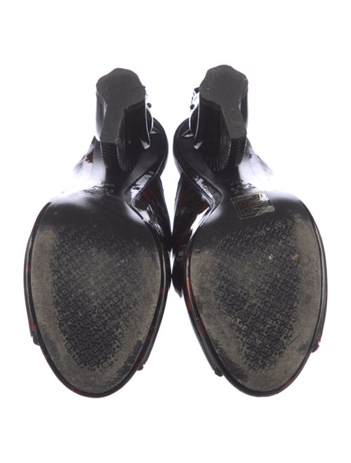 Tory Burch Patent Leather Printed Mules