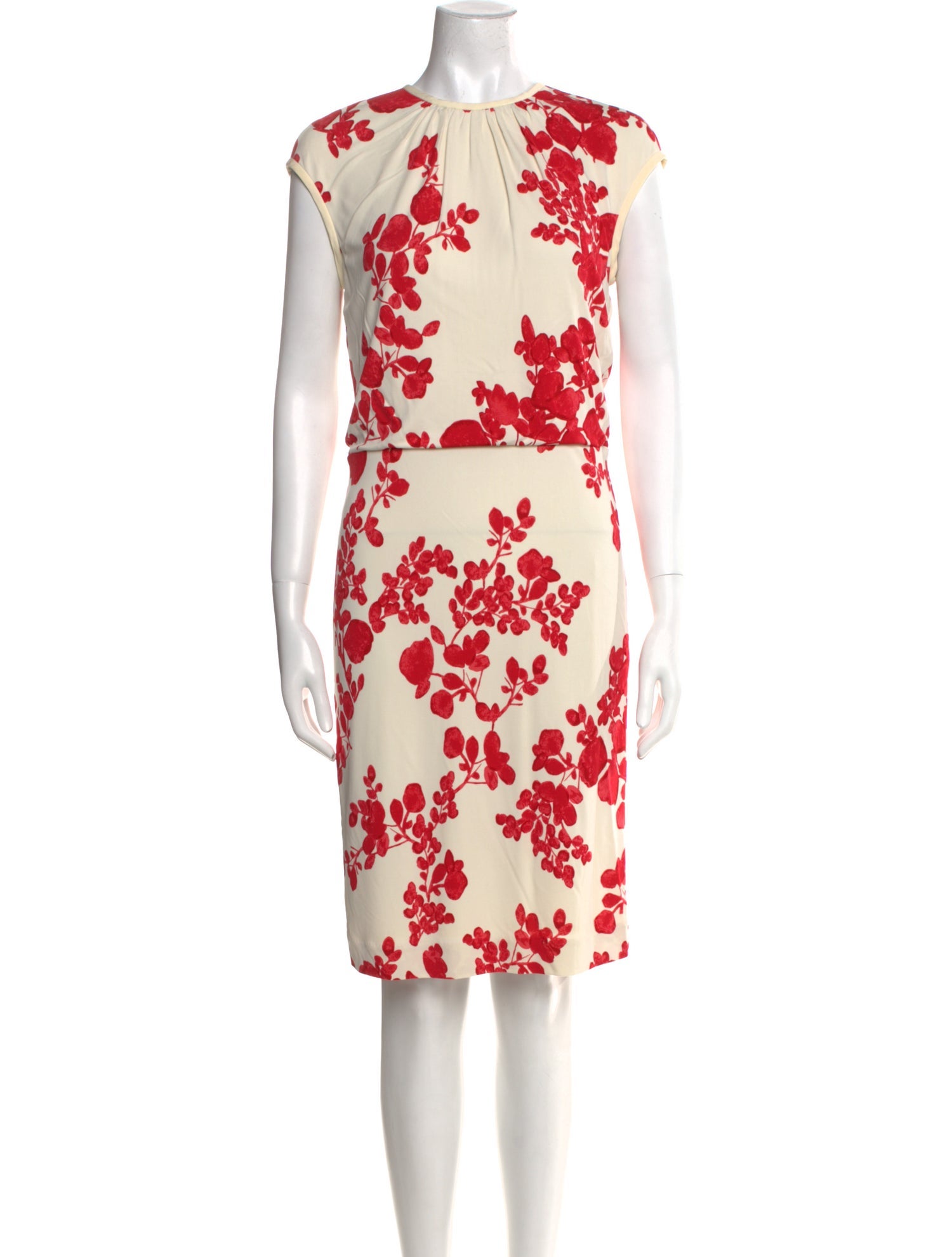 Tory Burch Floral Print Knee-Length Dress