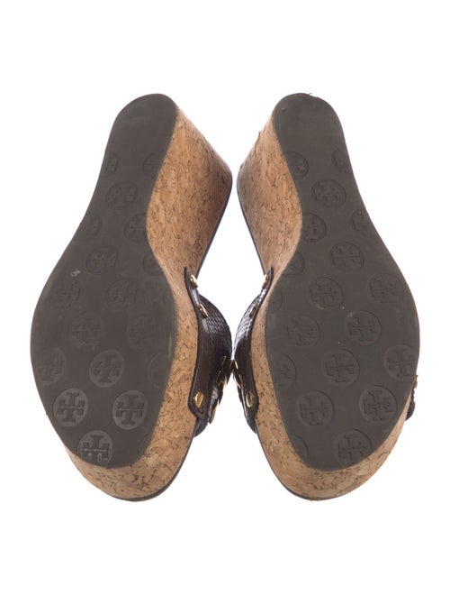 Tory Burch Snakeskin Animal Print Mules