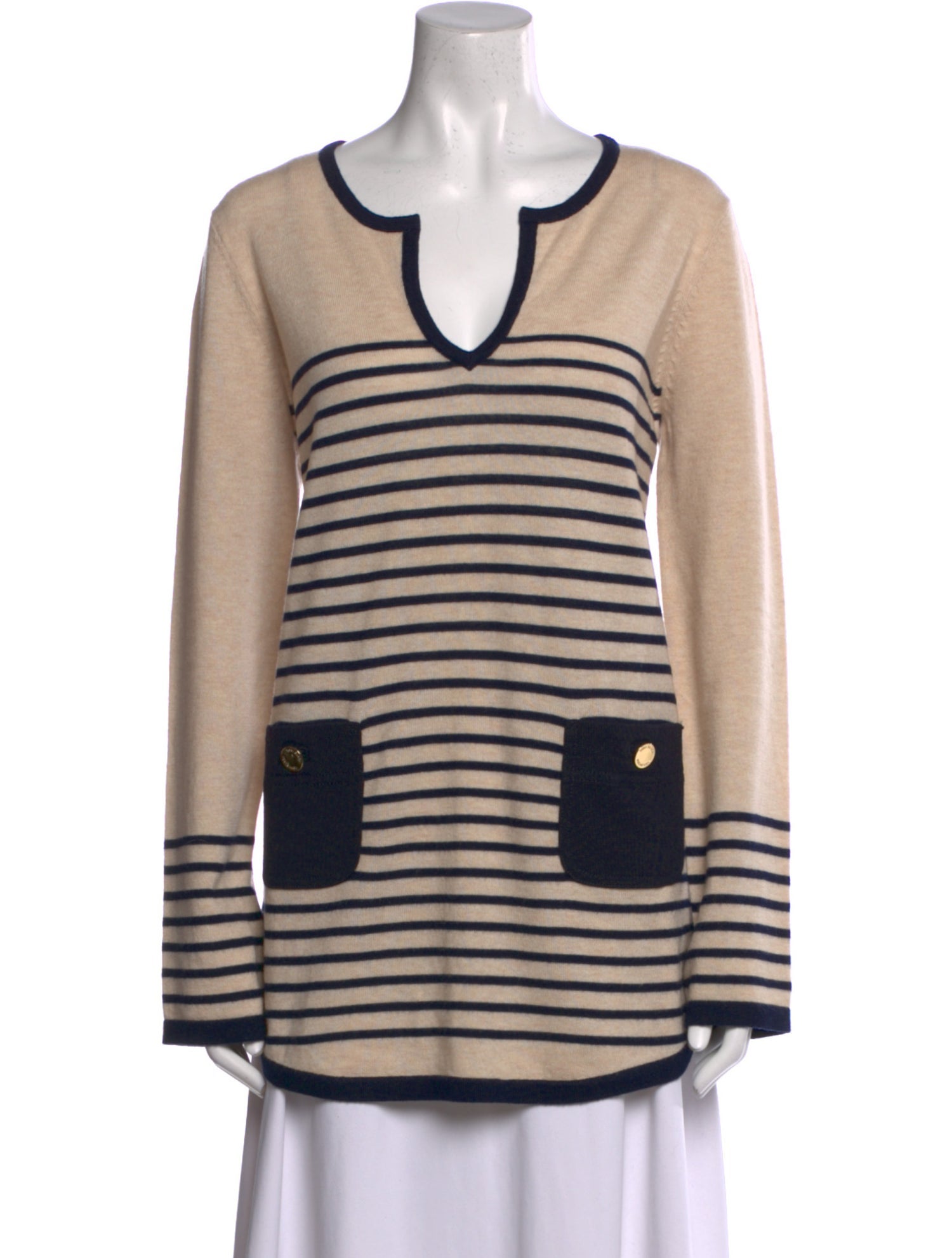 Tory Burch Wool Striped Sweater