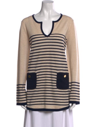 Tory Burch Wool Striped Sweater