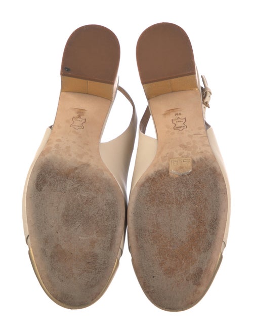 Tory Burch Leather Slingback Flats