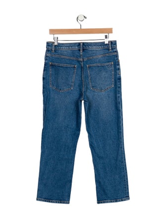 Tory Burch High-Rise Straight Leg Jeans
