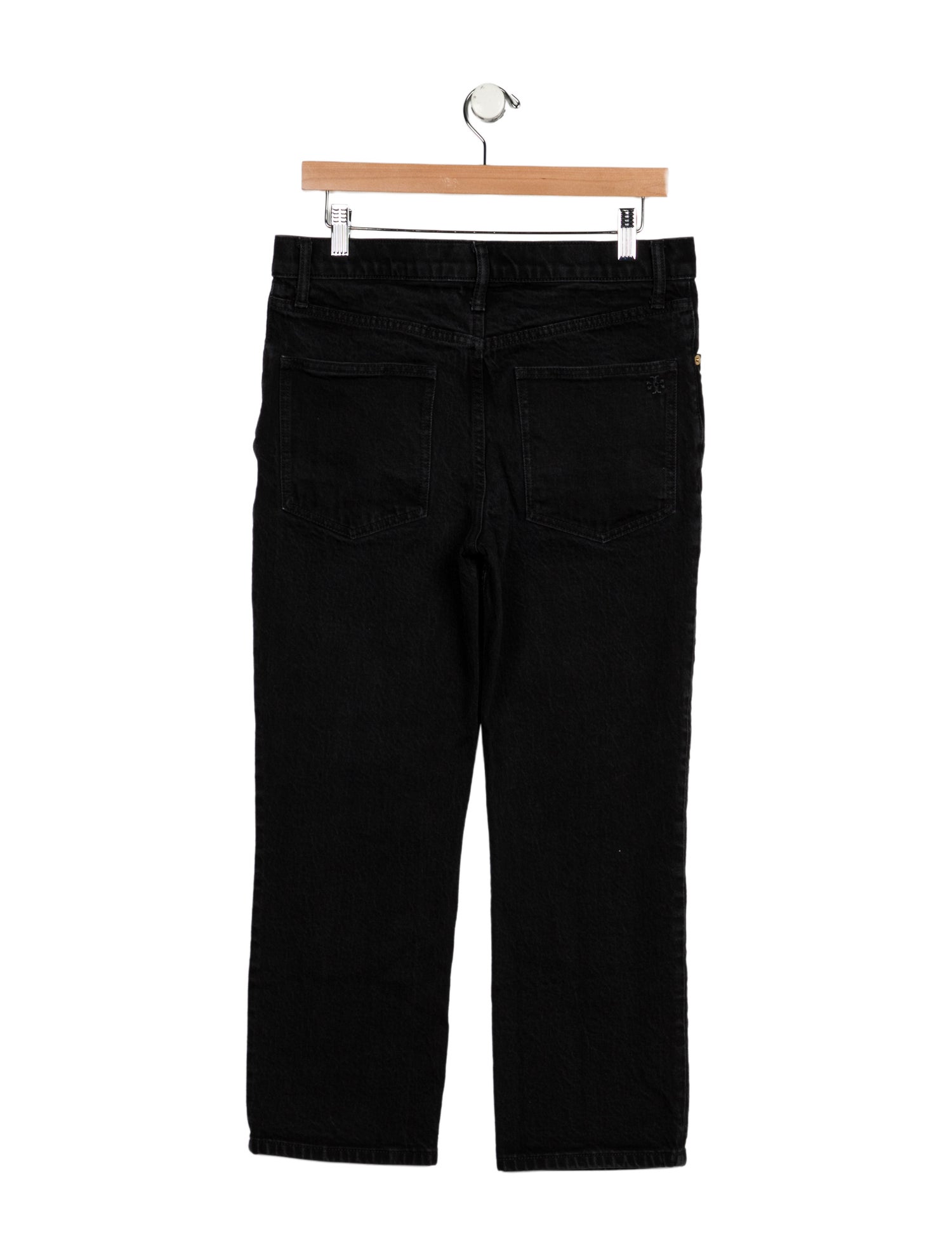 Tory Burch Mid-Rise Straight Leg Jeans