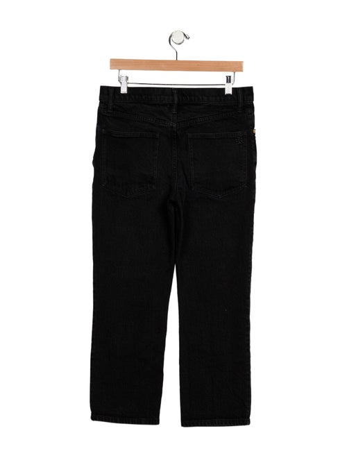 Tory Burch Mid-Rise Straight Leg Jeans
