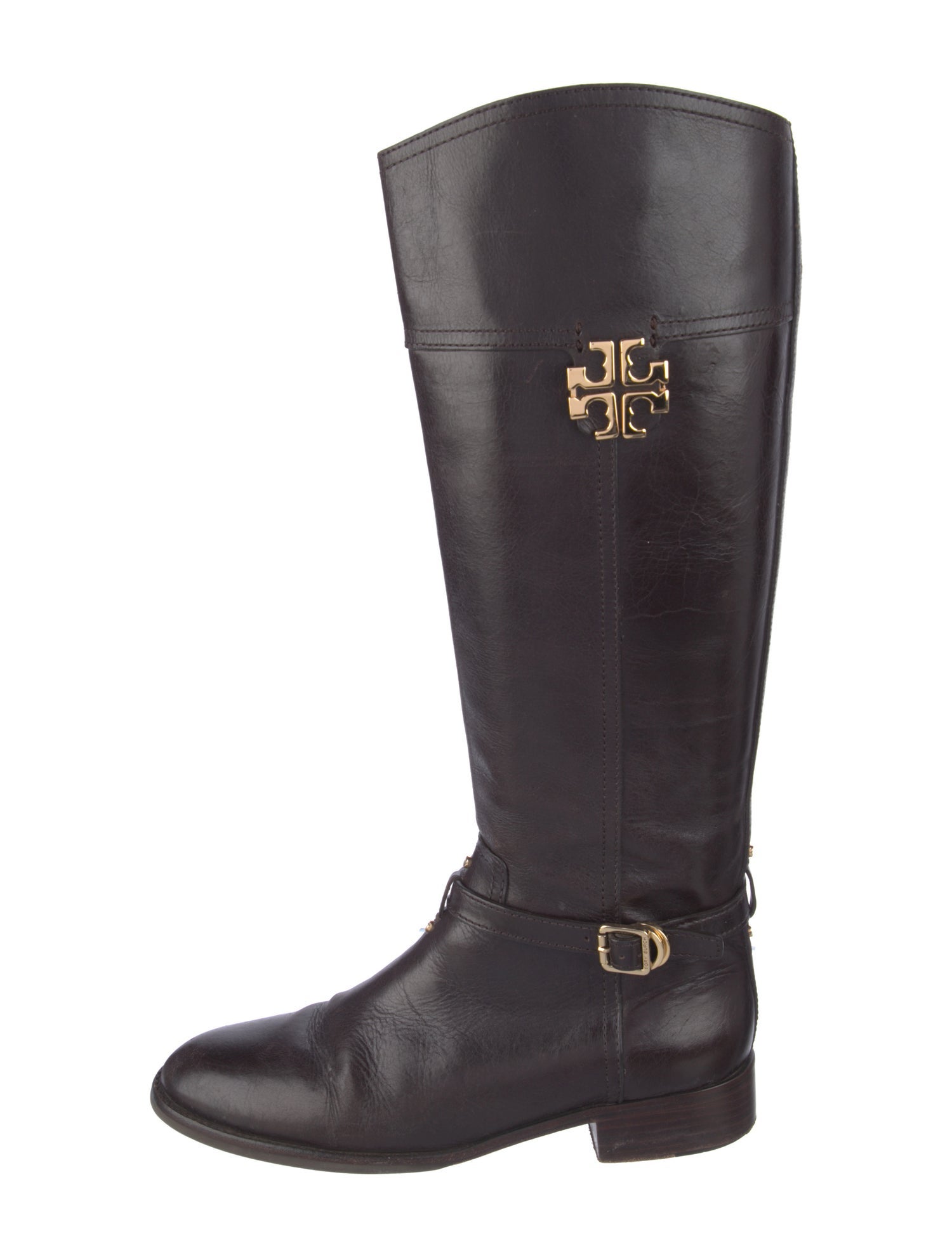 Tory Burch Leather Riding Boots