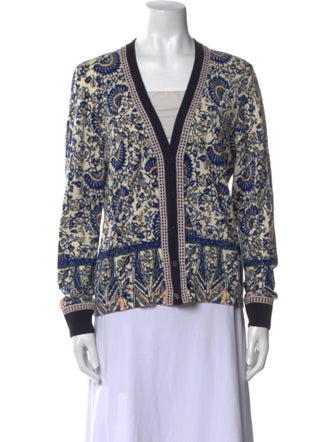 Tory Burch Merino Wool Printed Sweater