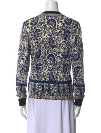Tory Burch Merino Wool Printed Sweater