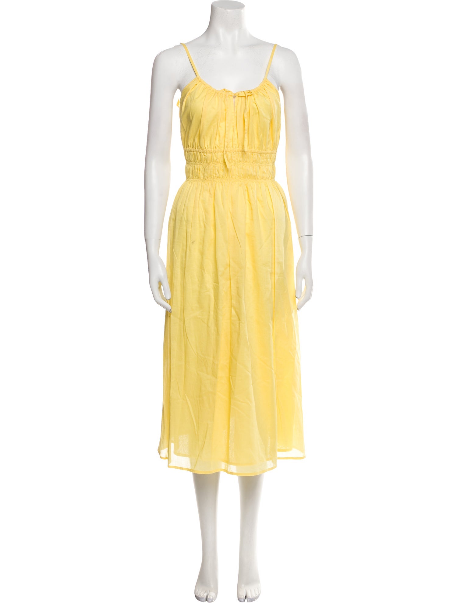Tory Burch Square Neckline Midi Length Dress