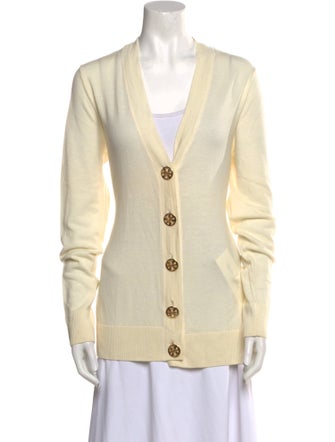 Tory Burch Merino Wool V-Neck Sweater