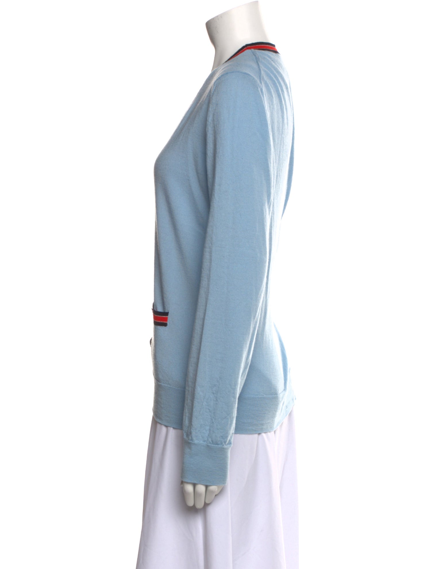 Tory Burch Merino Wool Striped Sweater