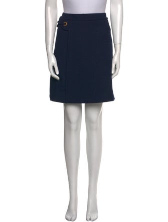 Tory Burch Pleated Accents Knee-Length Skirt