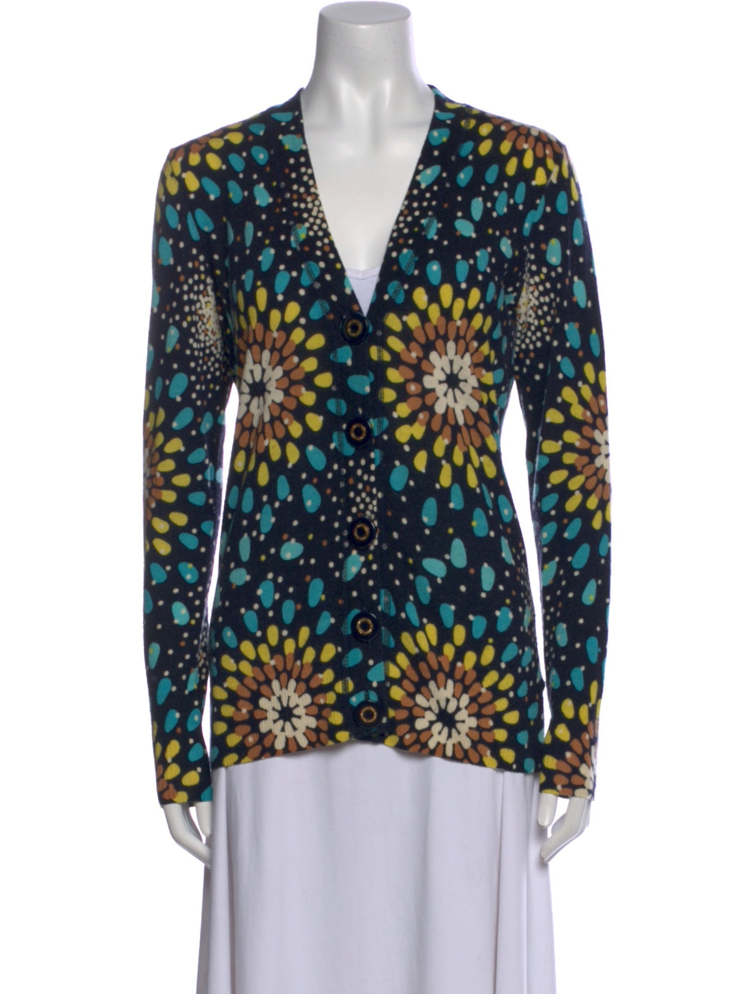 Tory Burch Merino Wool Printed Sweater