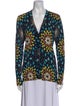 Tory Burch Merino Wool Printed Sweater