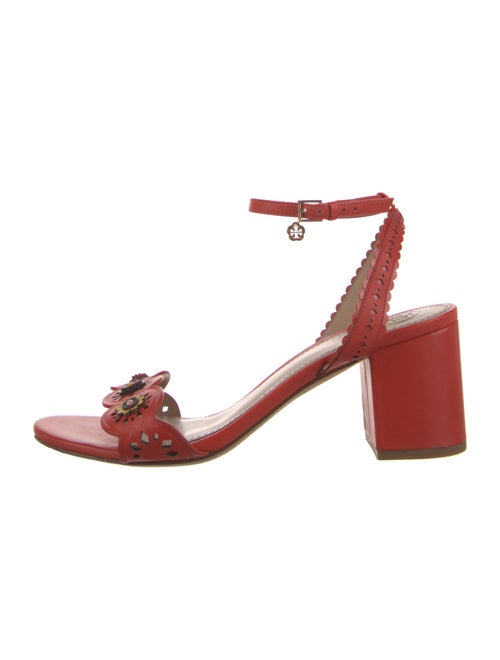 Tory Burch Leather Lasercut Accents Sandals