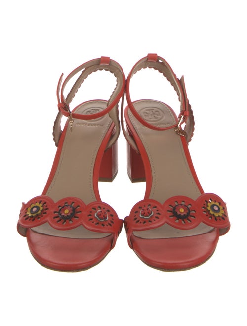 Tory Burch Leather Lasercut Accents Sandals