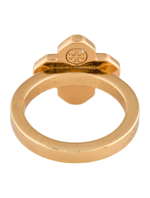 Tory Burch Faux Pearl Flower Cocktail Ring