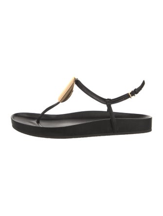 Tory Burch Leather T-Strap Sandals