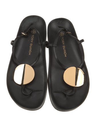 Tory Burch Leather T-Strap Sandals