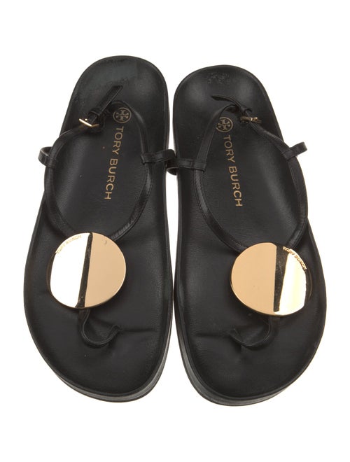 Tory Burch Leather T-Strap Sandals