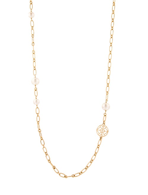 Tory Burch Faux Pearl Station Necklace
