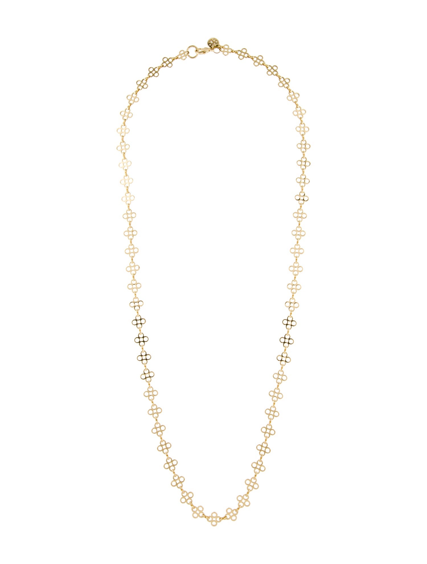 Tory Burch Mini Clover Chain Necklace