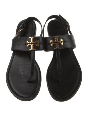 Tory Burch Leather T-Strap Sandals