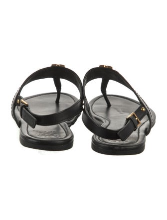 Tory Burch Leather T-Strap Sandals