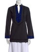 Tory Burch V-Neck Long Sleeve Tunic