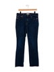 Tory Burch Mid-Rise Straight Leg Jeans