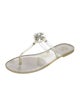 Tory Burch Rubber T-Strap Sandals