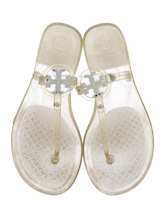 Tory Burch Rubber T-Strap Sandals