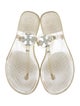 Tory Burch Rubber T-Strap Sandals
