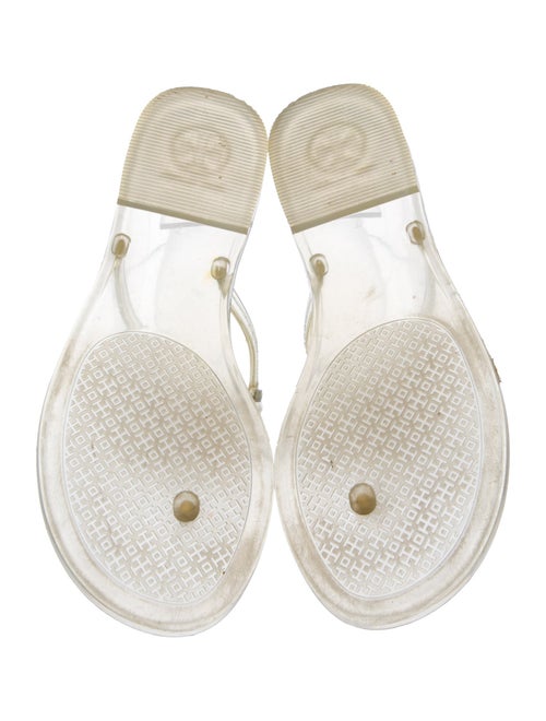 Tory Burch Rubber T-Strap Sandals