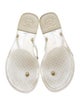 Tory Burch Rubber T-Strap Sandals